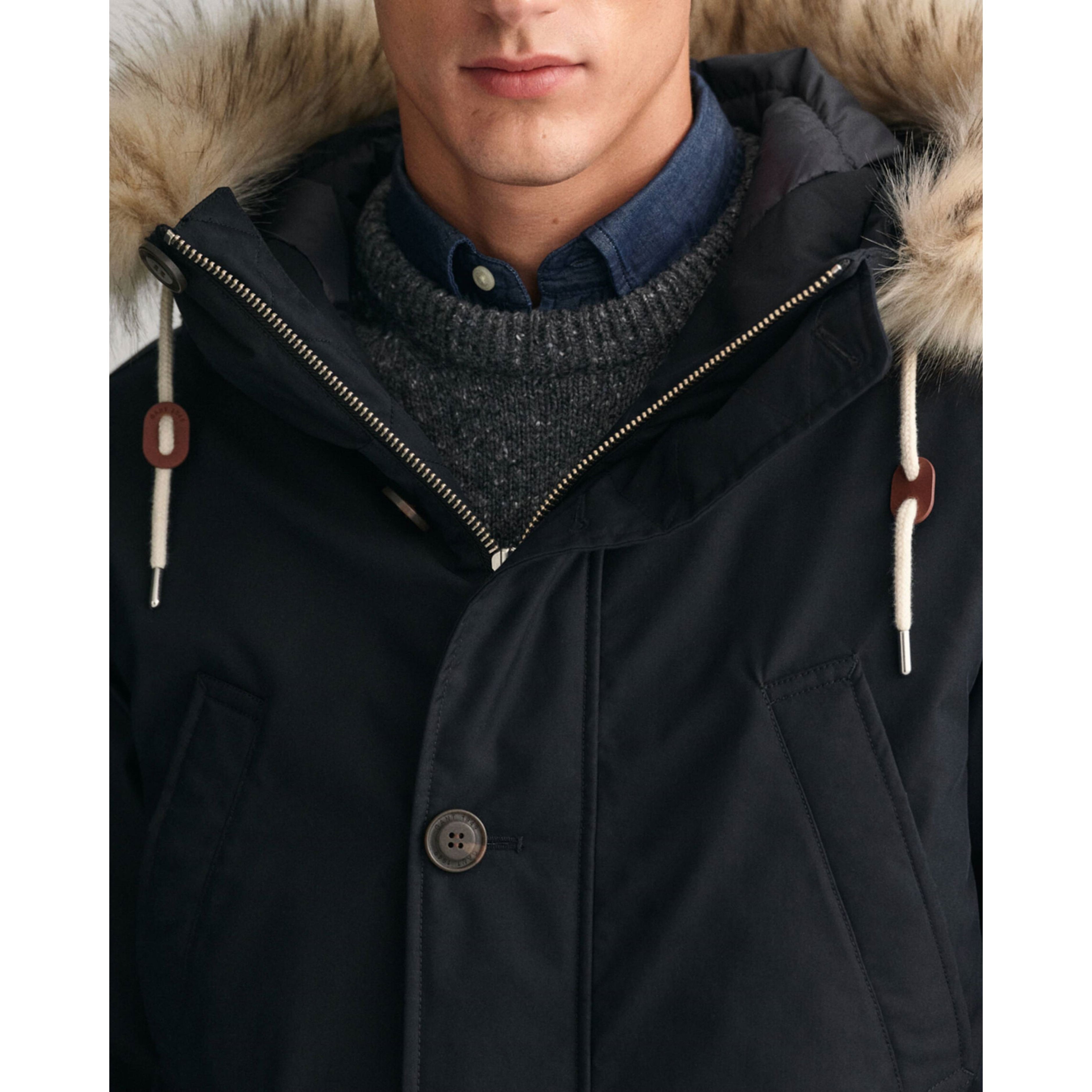 GANT Striukė vyrams, Juoda, CLASSIC WINTER PARKA 4