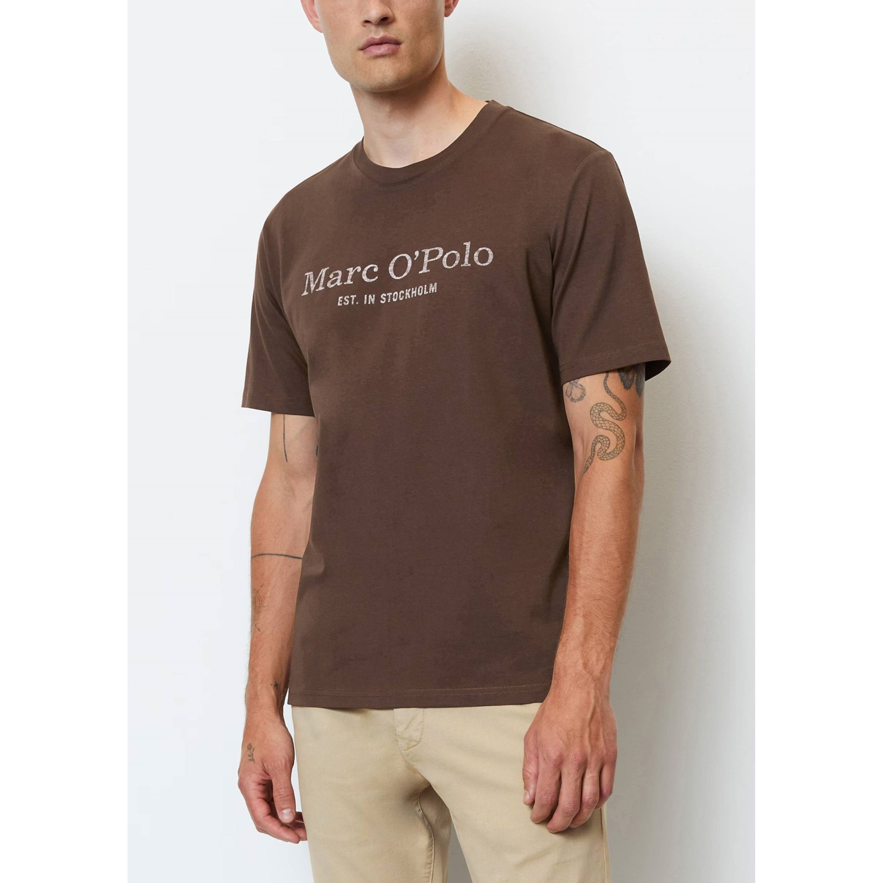 MARC O'POLO Marškinėliai vyrams, Ruda 2