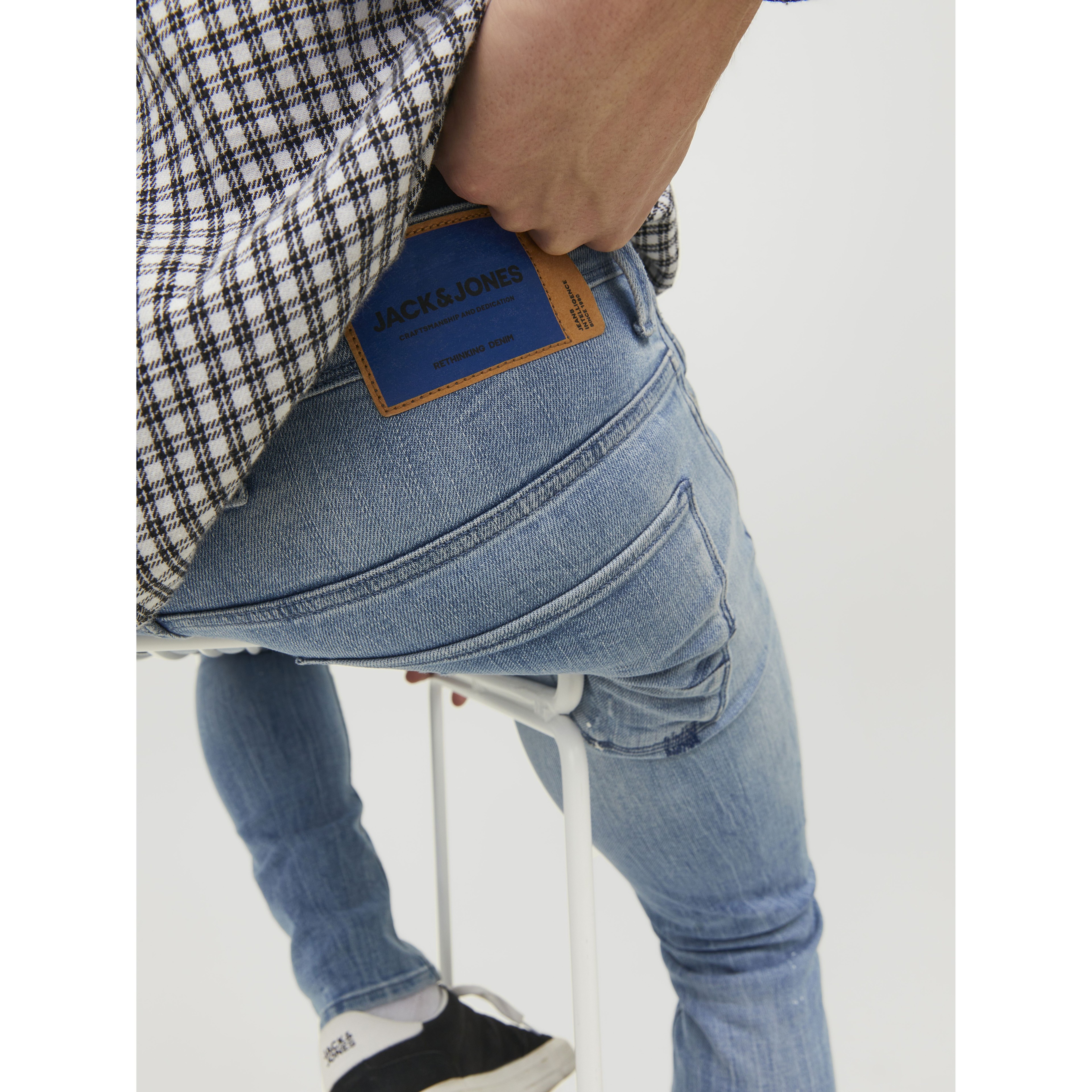 JACK & JONES Tiesūs džinsai vyrams, Mėlyna, Džinsai 5