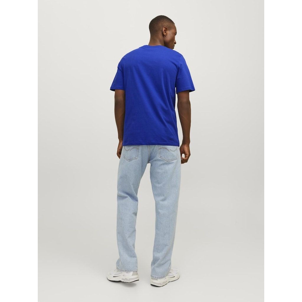JACK & JONES Marškinėliai vyrams, Mėlyna, JPRSTAR TEE SS CREW 5