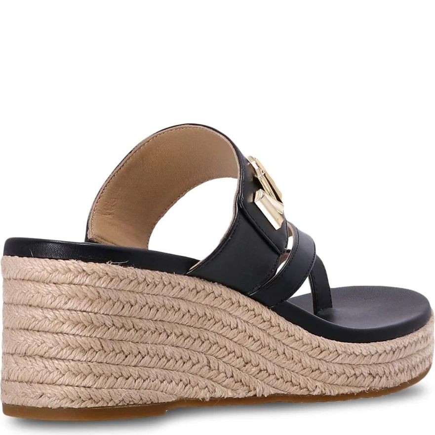 MICHAEL KORS Basutės moterims, Juoda, Jilly mid wedge sandals 3