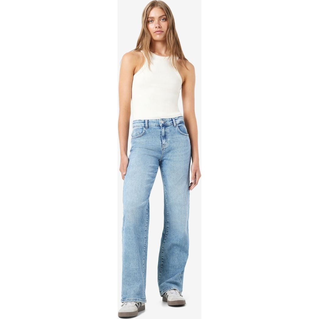 NOISY MAY Platūs džinsai moterims, Mėlyna, Nmyolanda wide leg 7