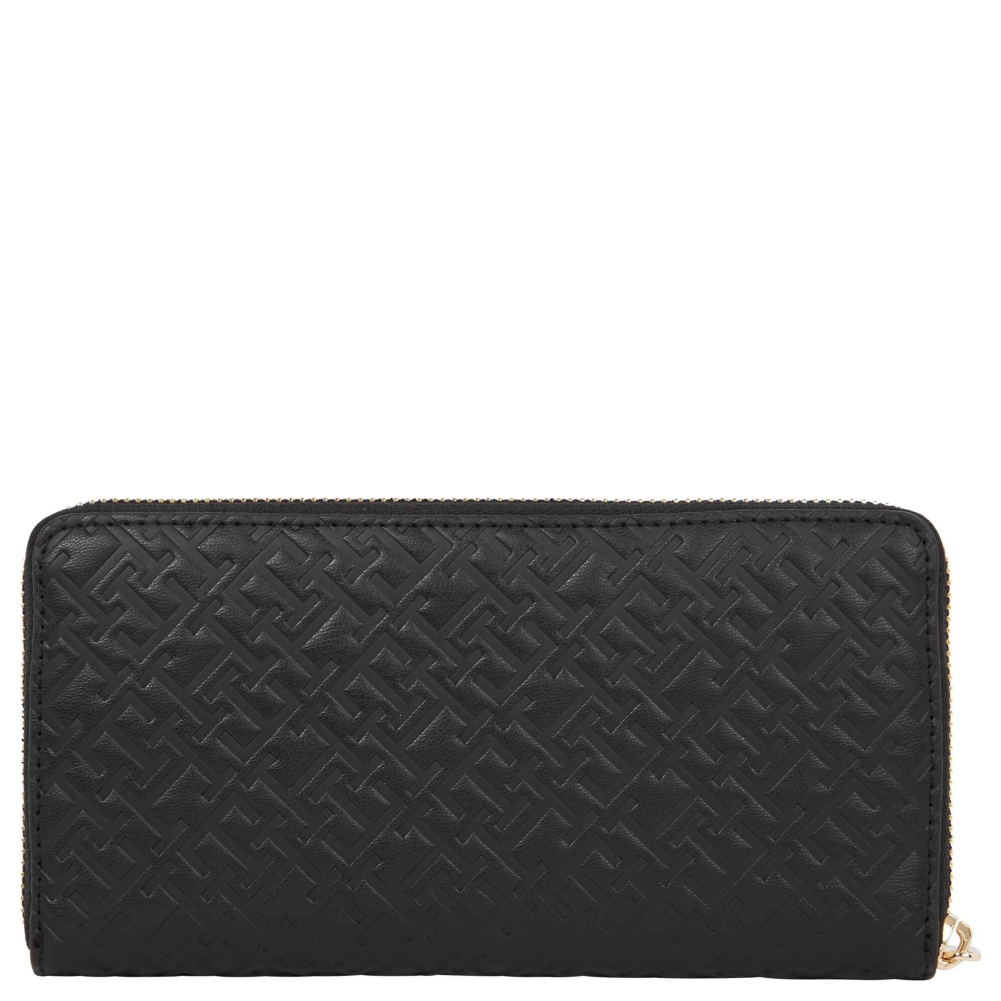 TOMMY HILFIGER Piniginė moterims, Juoda, TH icon lrg za mono embo 2