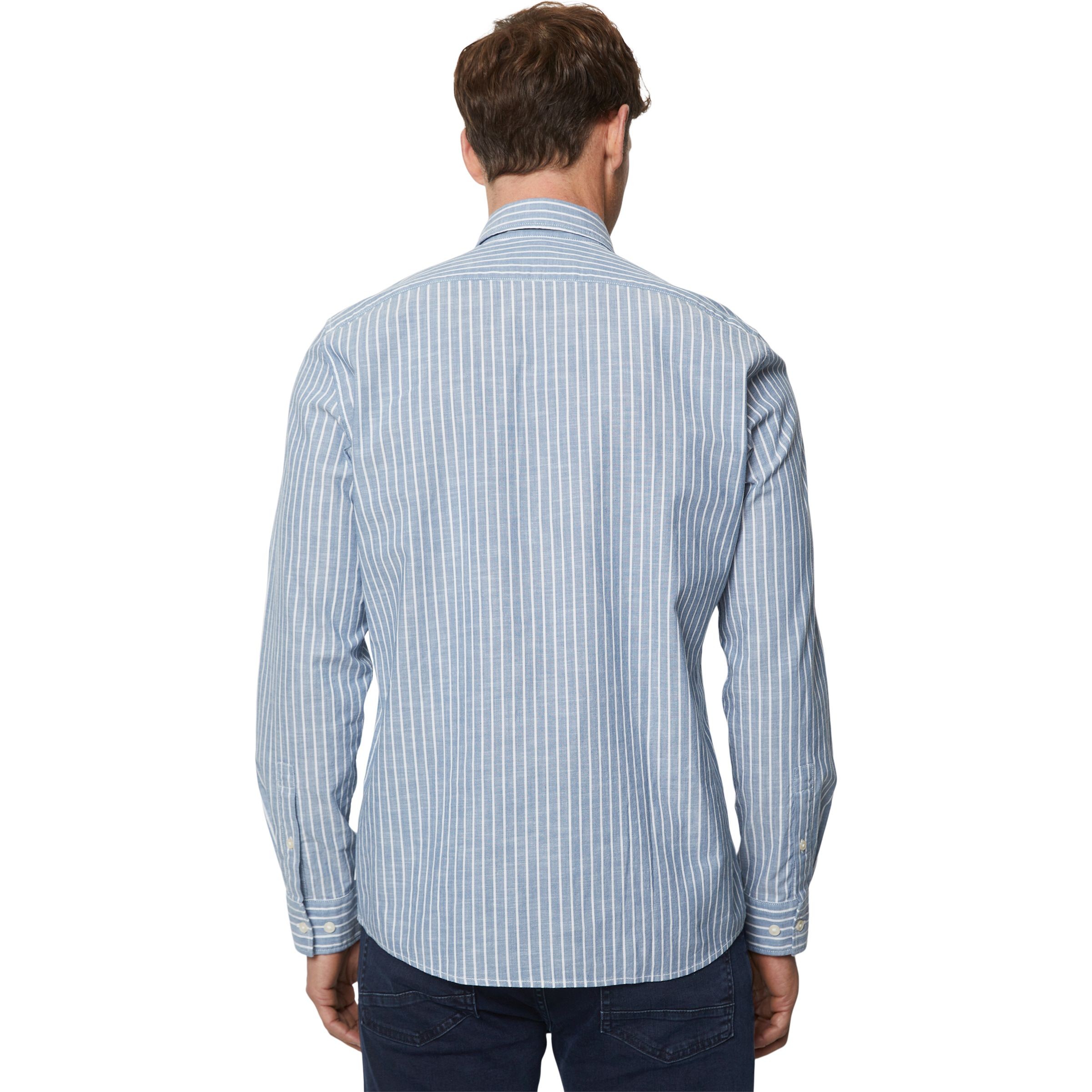 MARC O'POLO Marškiniai ilgomis rankovėmis vyrams, Mėlyna 3