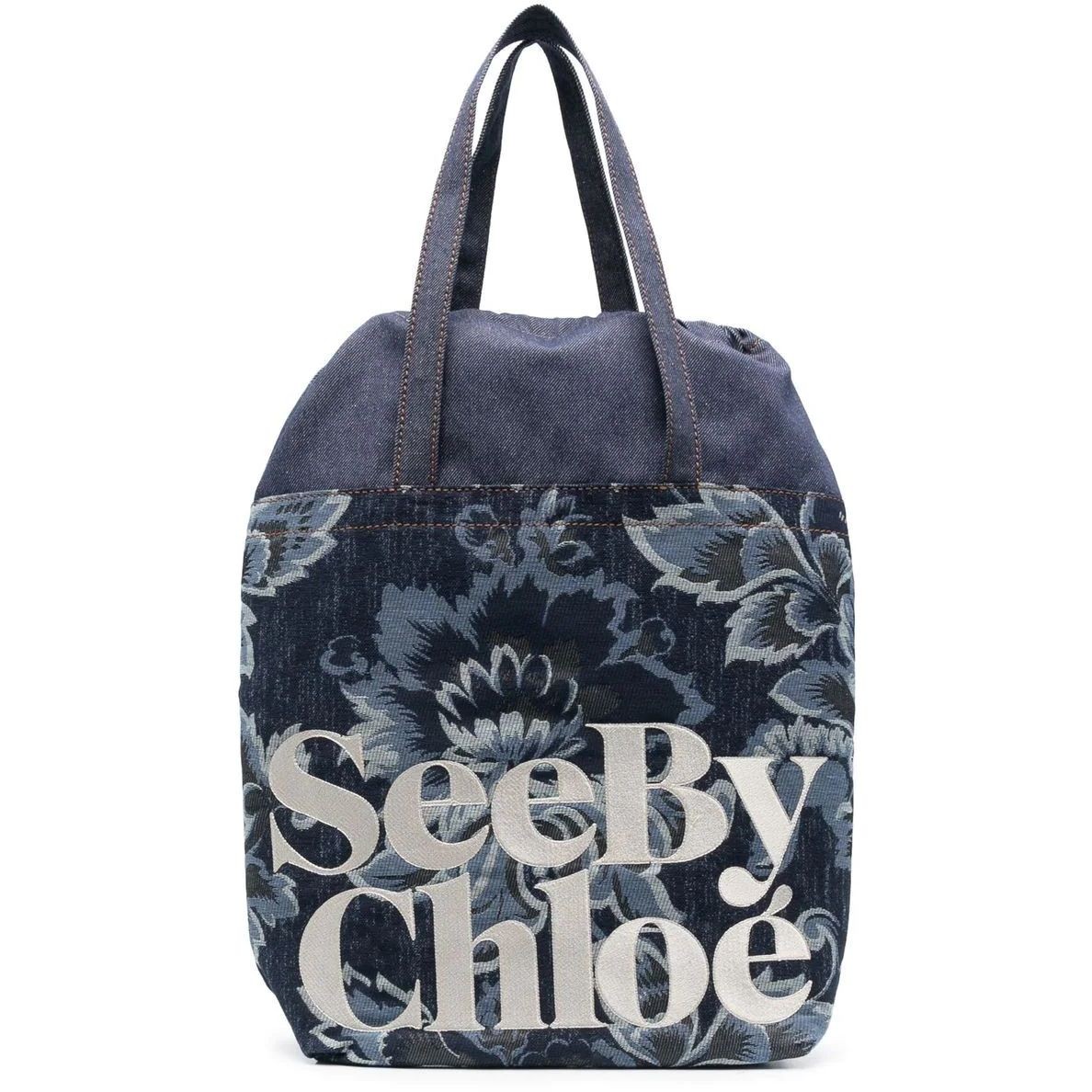 SEE BY CHLOE Pirkinių krepšys moterims, Mėlyna, Essential tote bag 1
