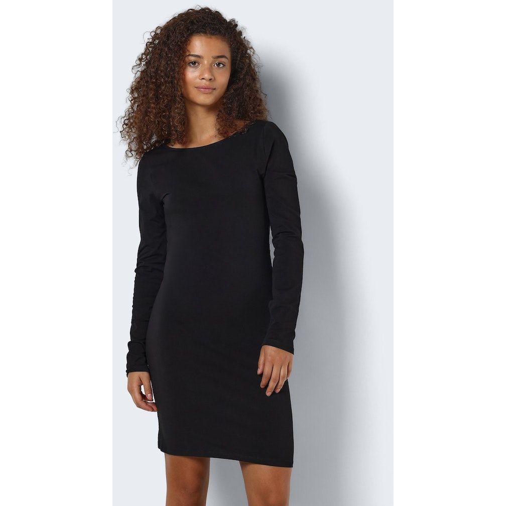 NOISY MAY Mini suknelė moterims, Juoda, NMKERRY L/S SHOR 3