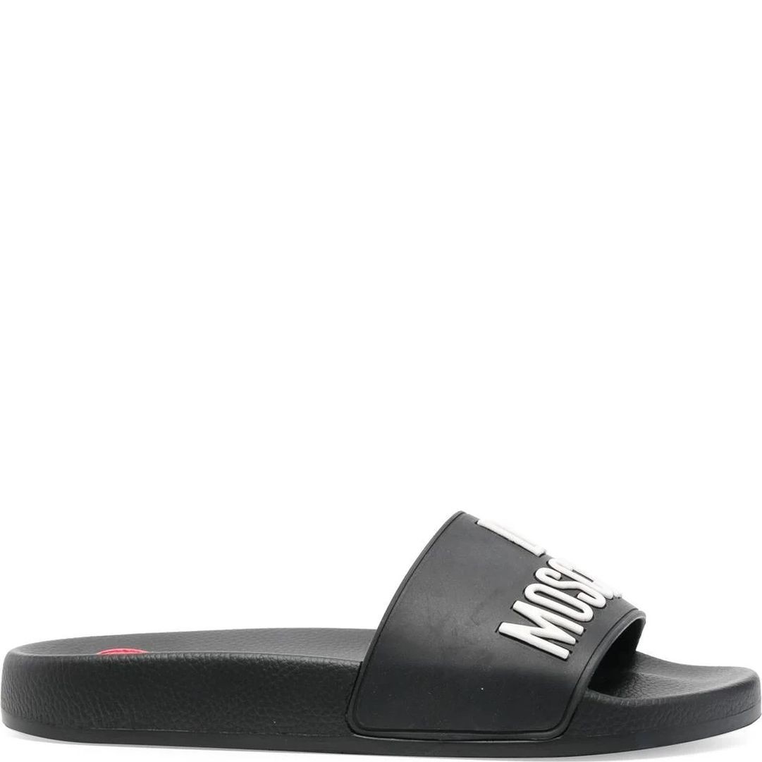 LOVE MOSCHINO Šlepetės moterims, Juoda, Pool25 slides 2