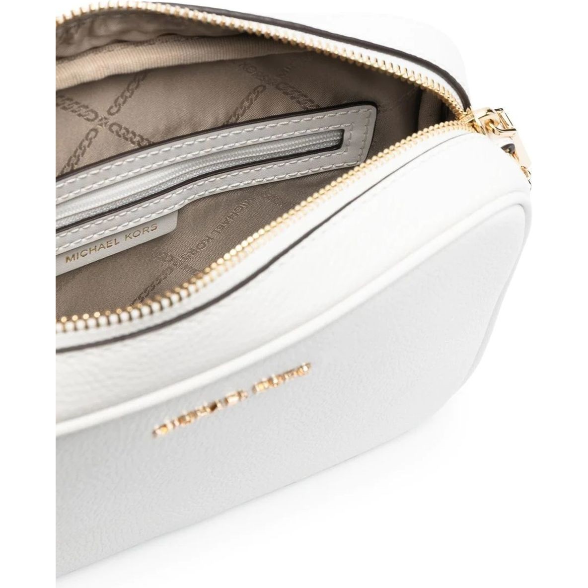 MICHAEL KORS Rankinė per petį moterims, Balta, Medium camera bag 4