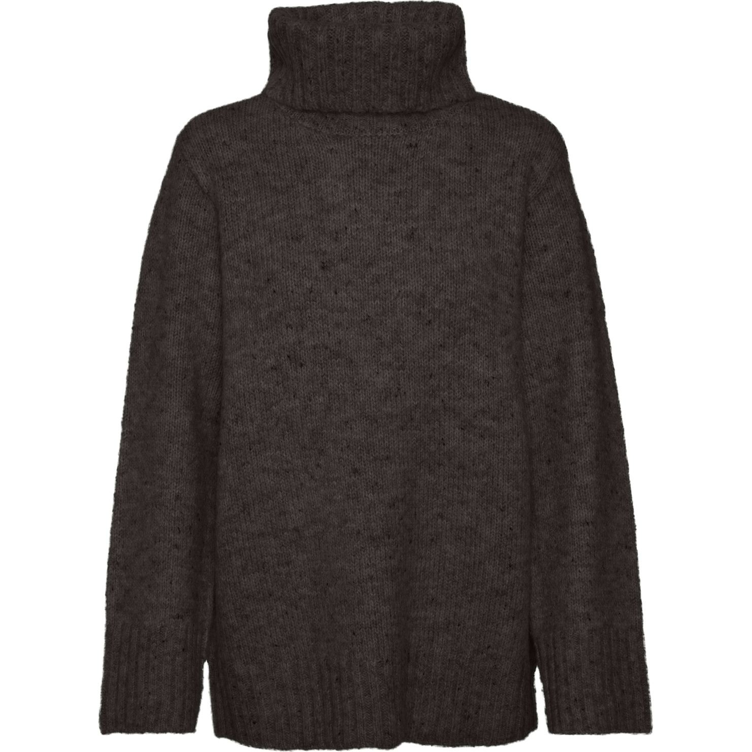 VERO MODA Megztinis su kaklu moterims, Ruda, Ingrid cowlneck pullover 1