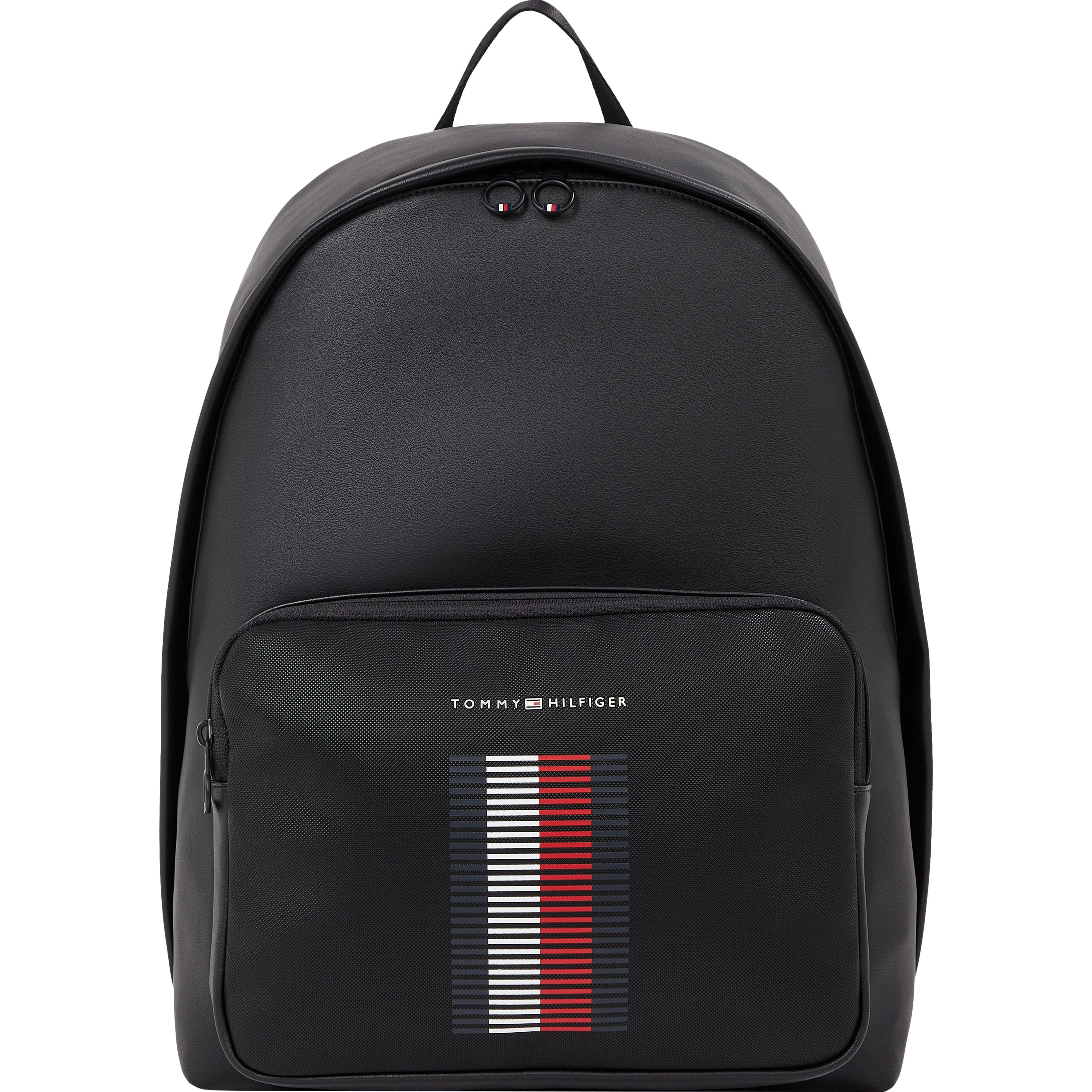 TOMMY HILFIGER Kuprinė vyrams, Juoda, Foundation pque backpack 1