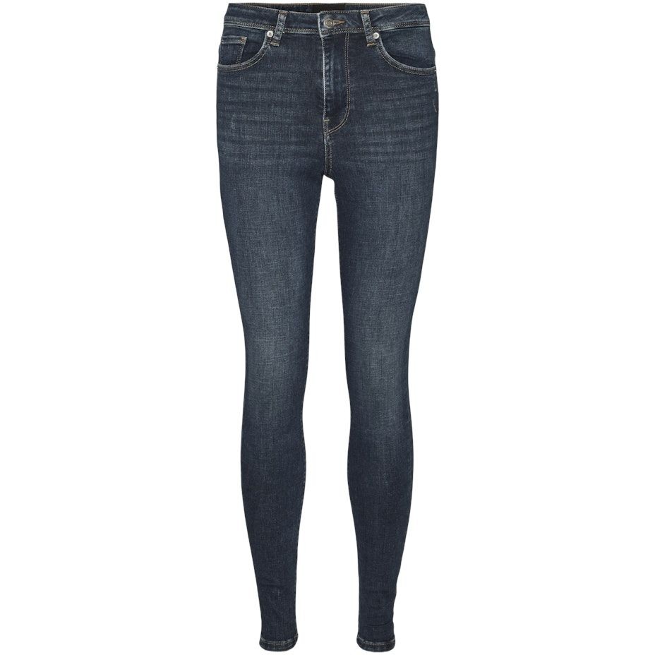 VERO MODA Tiesūs džinsai moterims, Mėlyna, VMSOPHIA HR SKINNY JE 1