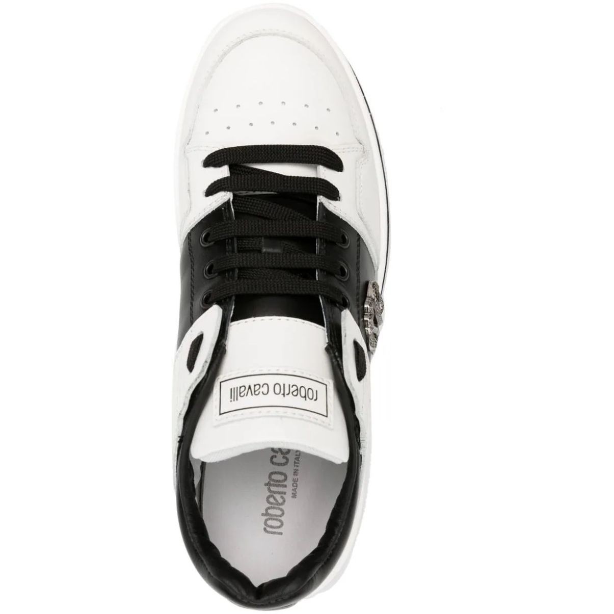 ROBERTO CAVALLI Laisvalaikio bateliai vyrams, Balta, Sneakers 4