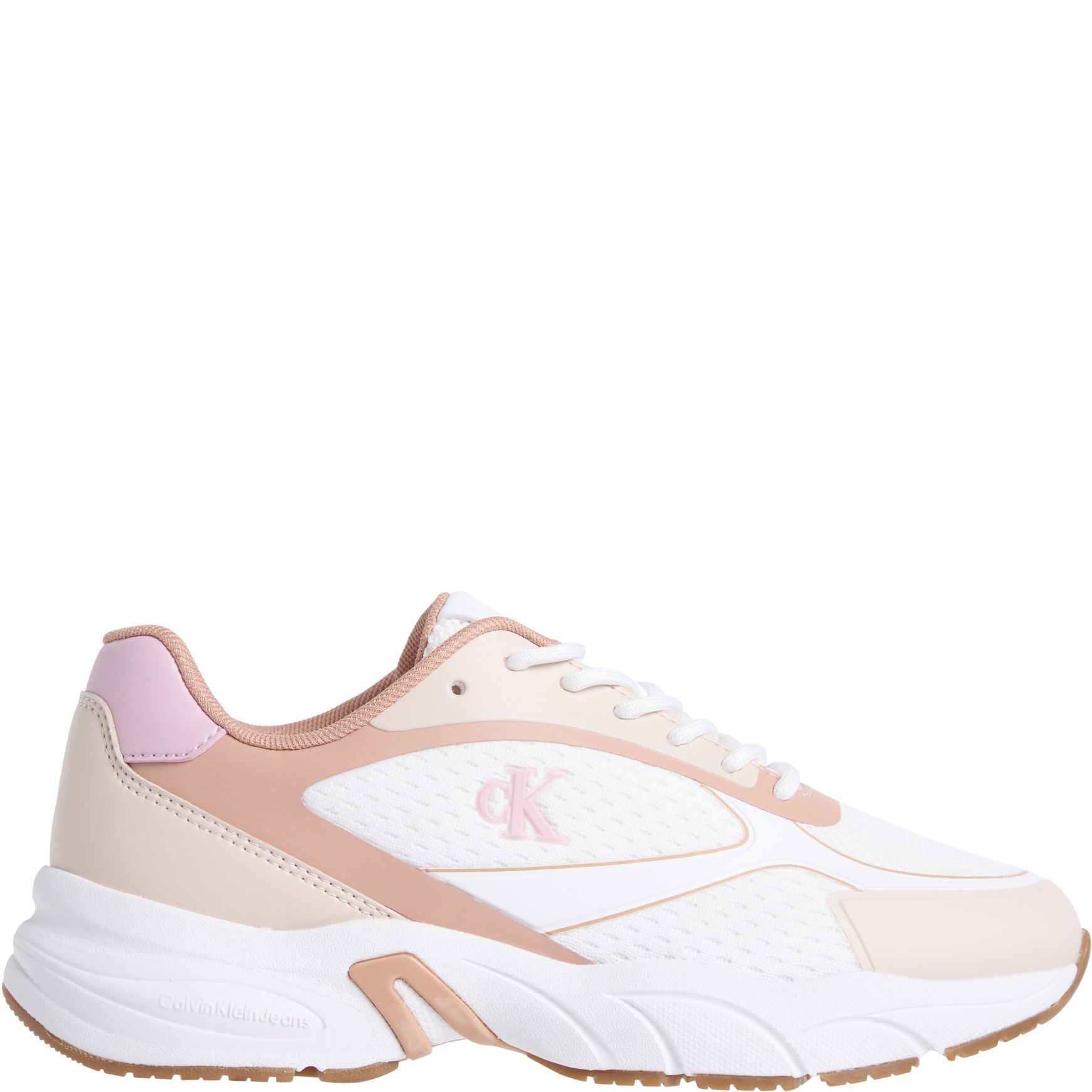 CALVIN KLEIN JEANS Laisvalaikio bateliai moterims, Balta, Retro tennis knit sneaker 2