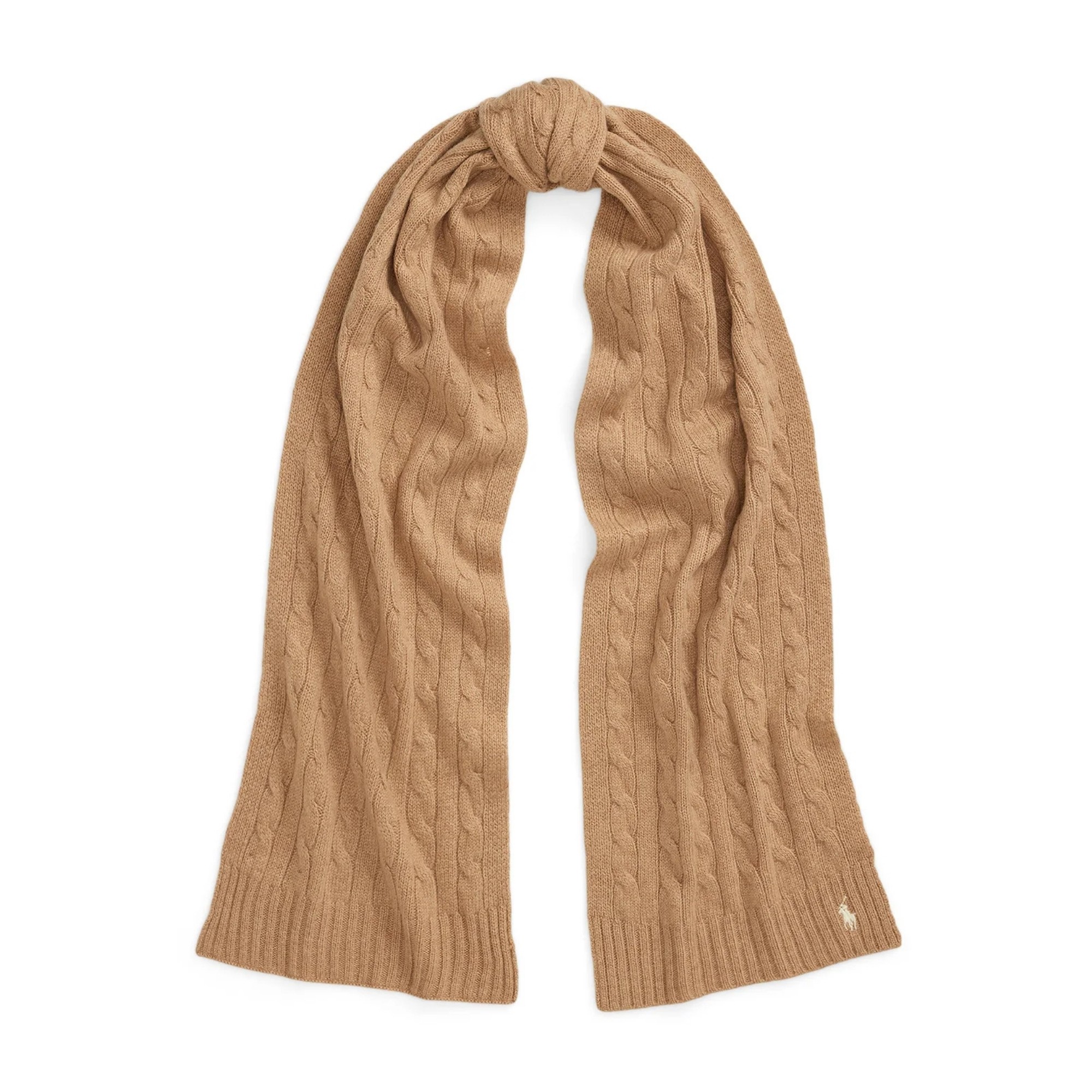 POLO RALPH LAUREN Šalikas moterims, Ruda, Wl cshmr csf scarf oblong 1