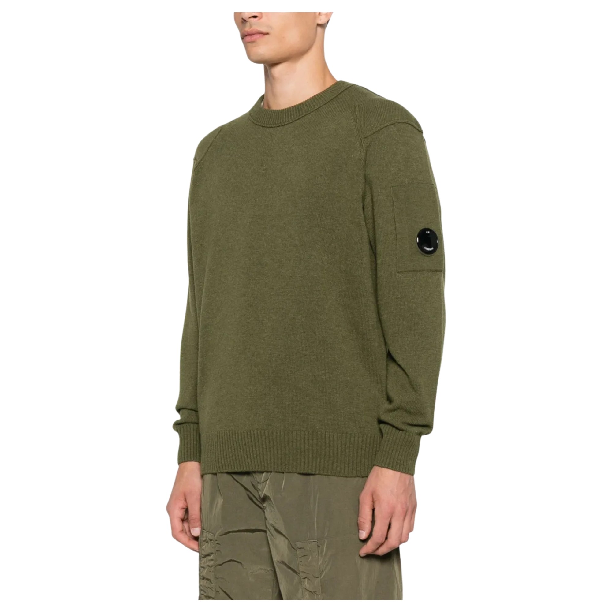 C.P. COMPANY Megztinis vyrams, Žalia, Crew neck 2