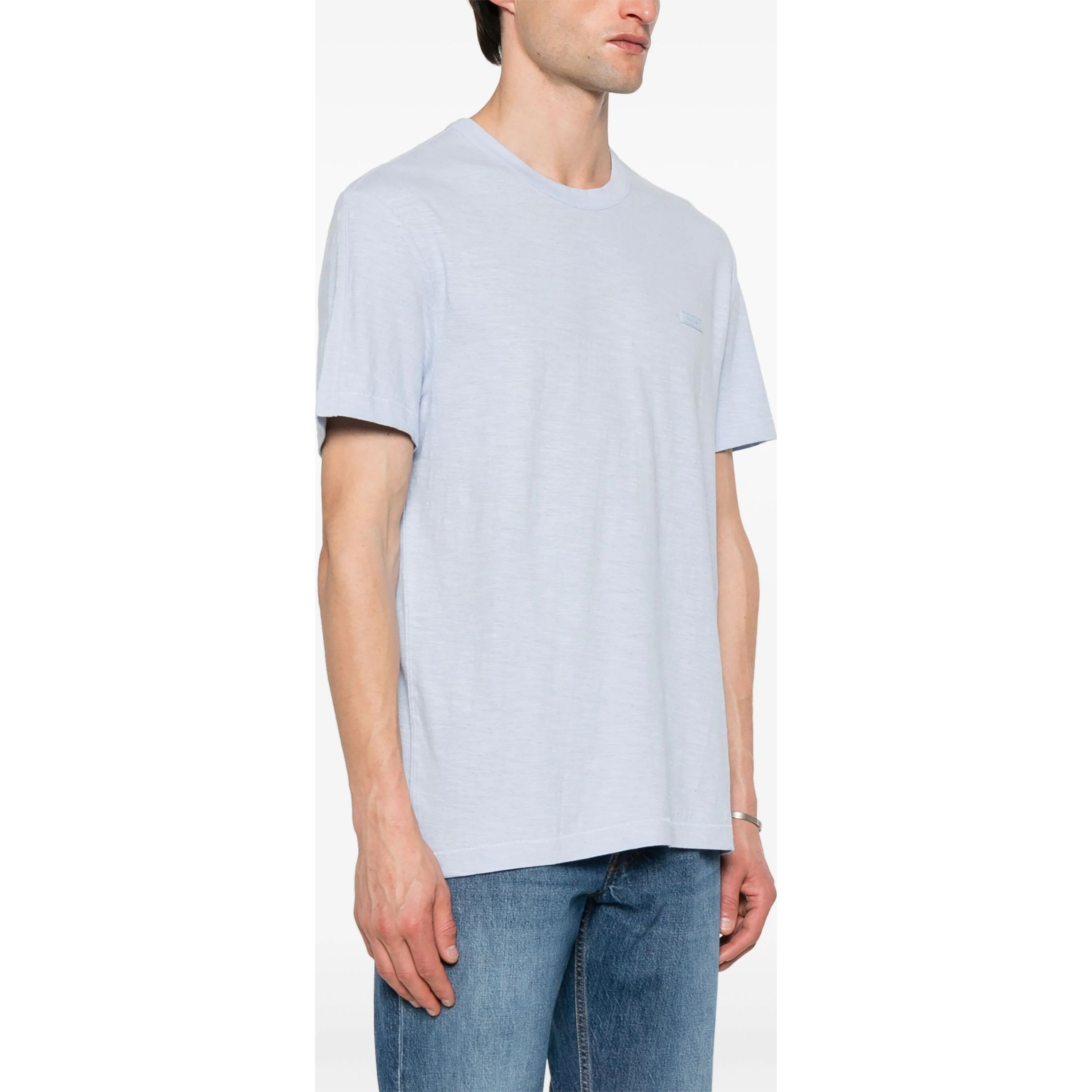 CALVIN KLEIN Marškinėliai trump. rankovėmis vyrams, Mėlyna, S/s t-shirt 2