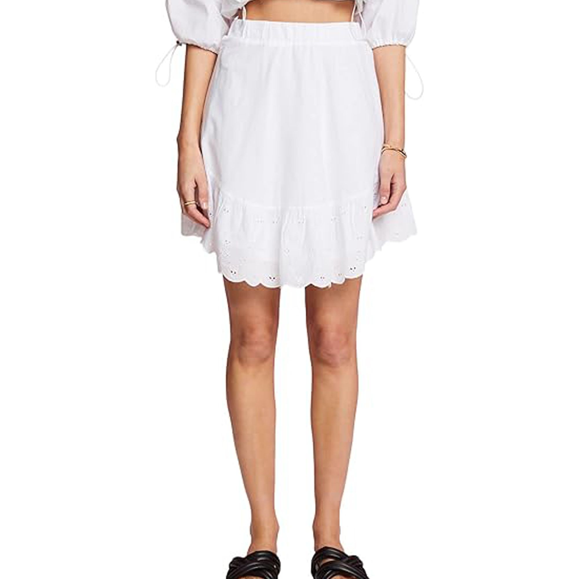 ESPRIT Midi sijonas moterims, Balta 2