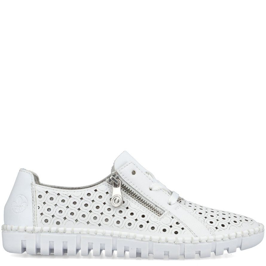 RIEKER Laisvalaikio bateliai moterims, Balta, LEISURE 8