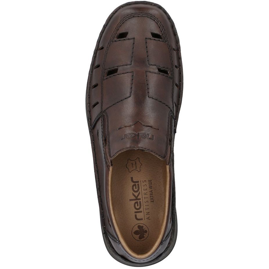 RIEKER Basutės vyrams, Ruda, SANDALS 6