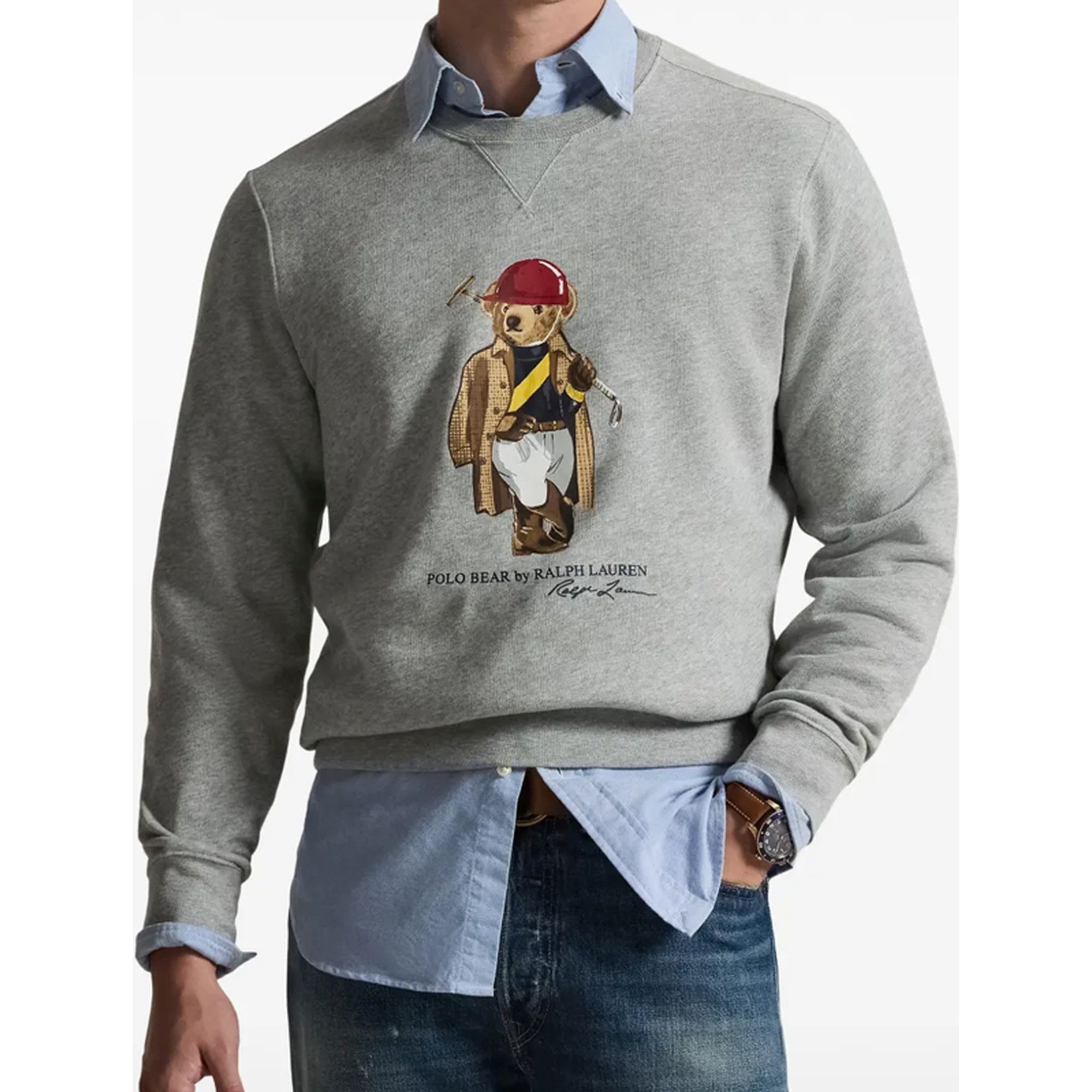 POLO RALPH LAUREN Sportinis nertinis vyrams, Pilka, Knit-sweatshirt 2