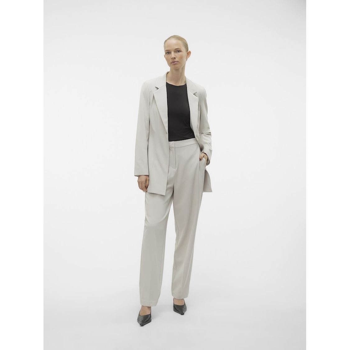 VERO MODA Švarkas moterims, Sidabrinė, Vmcharity blazers 3