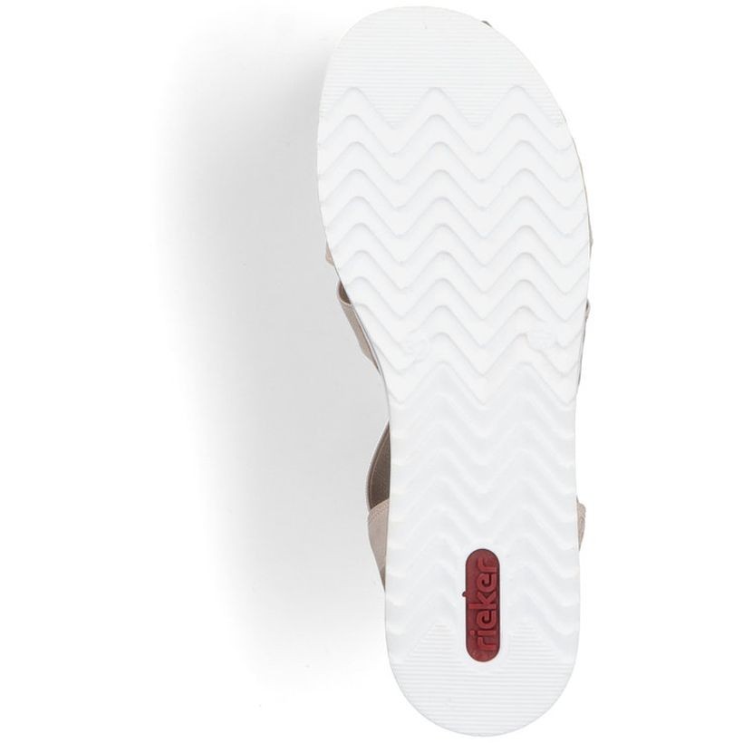 RIEKER Basutės moterims, Smėlio, SANDALS 9