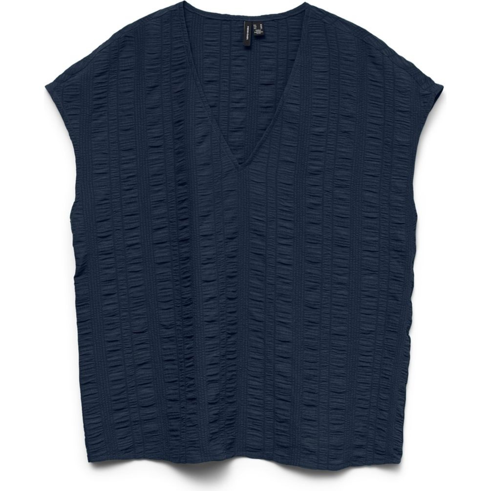 VERO MODA Palaidinės moterims, Mėlyna, Noella v-neck wide top 1