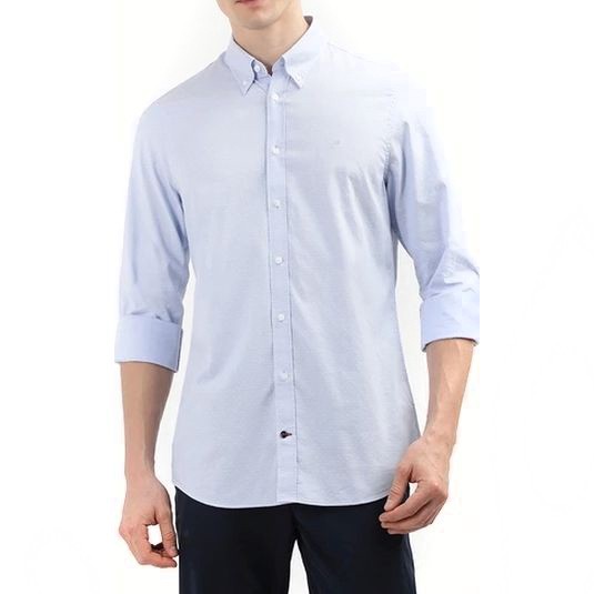 TOMMY HILFIGER Marškiniai ilgomis rankovėmis vyrams, Mėlyna, Button down-regular fit shirt 1
