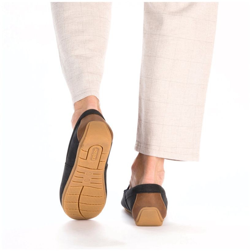 RIEKER Mokasinai vyrams, Mėlyna, MOCASINS 6