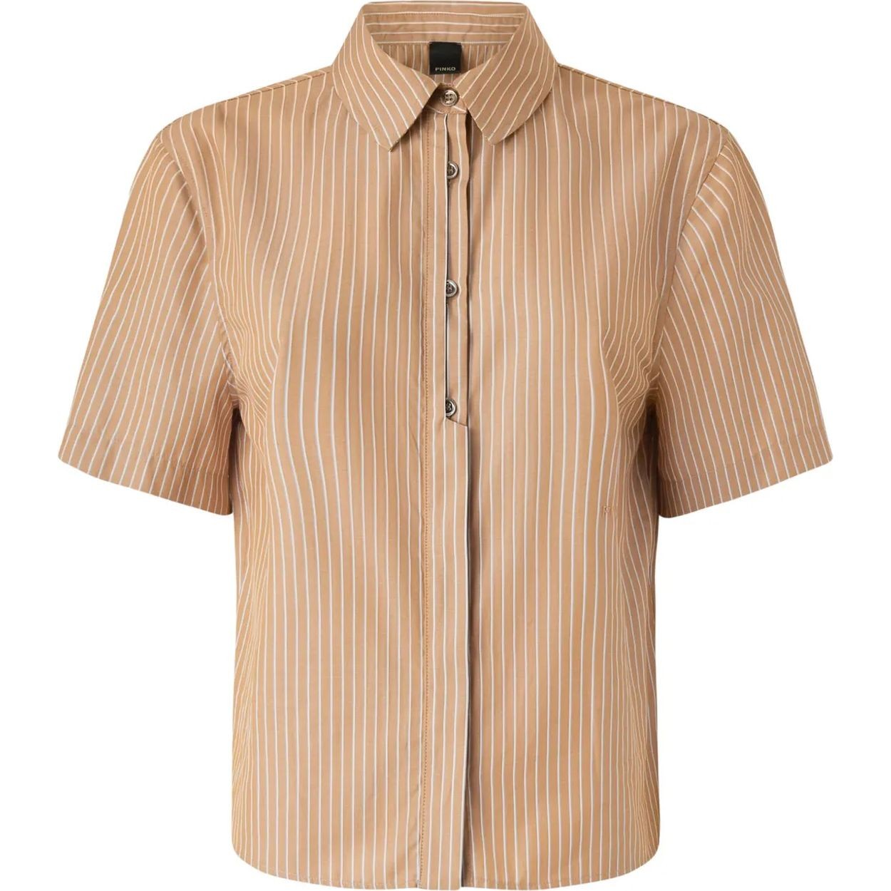 PINKO Marškiniai trump. rankovėmis moterims, Ruda, Innuendo shirt 1