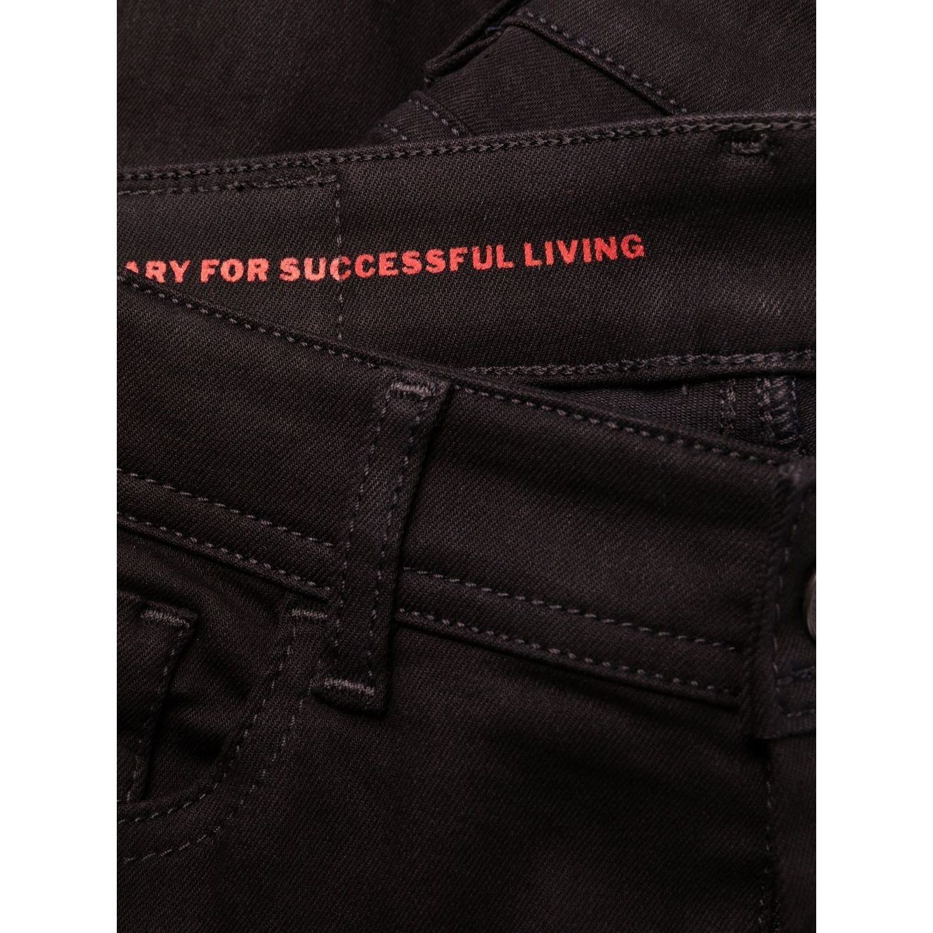 DIESEL Aptempti džinsai moterims, Juoda, Slandy l.32 trousers 2