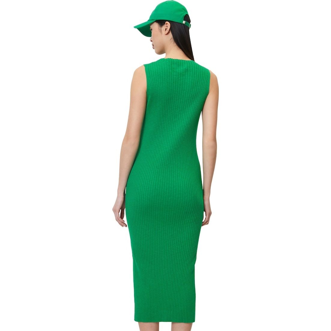 MARC O'POLO Megzta suknelė moterims, Žalia 3