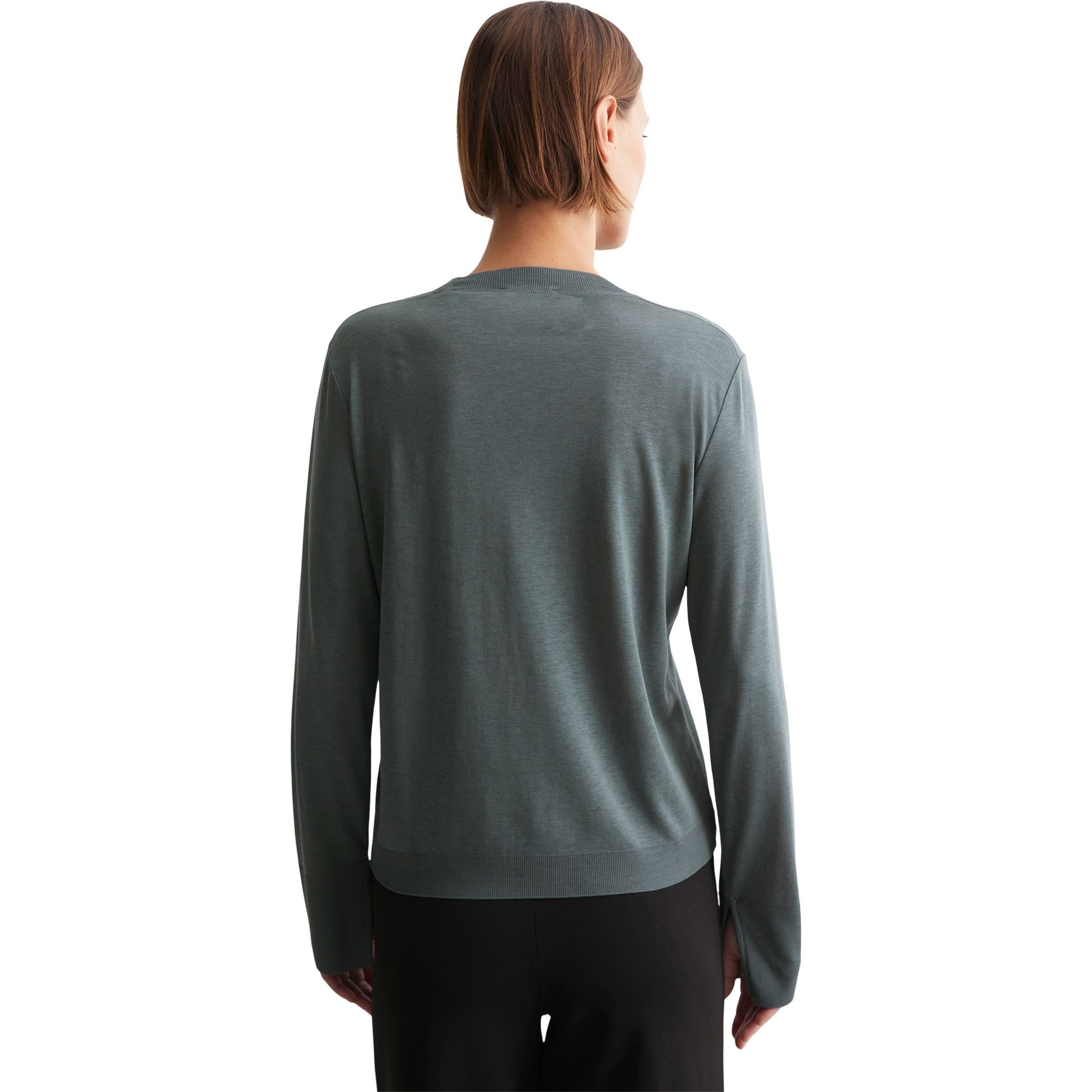 MARC O'POLO Marškinėliai ilgom. rankovėmis moterims, Žalia, Tshirts lo 410205052525 3