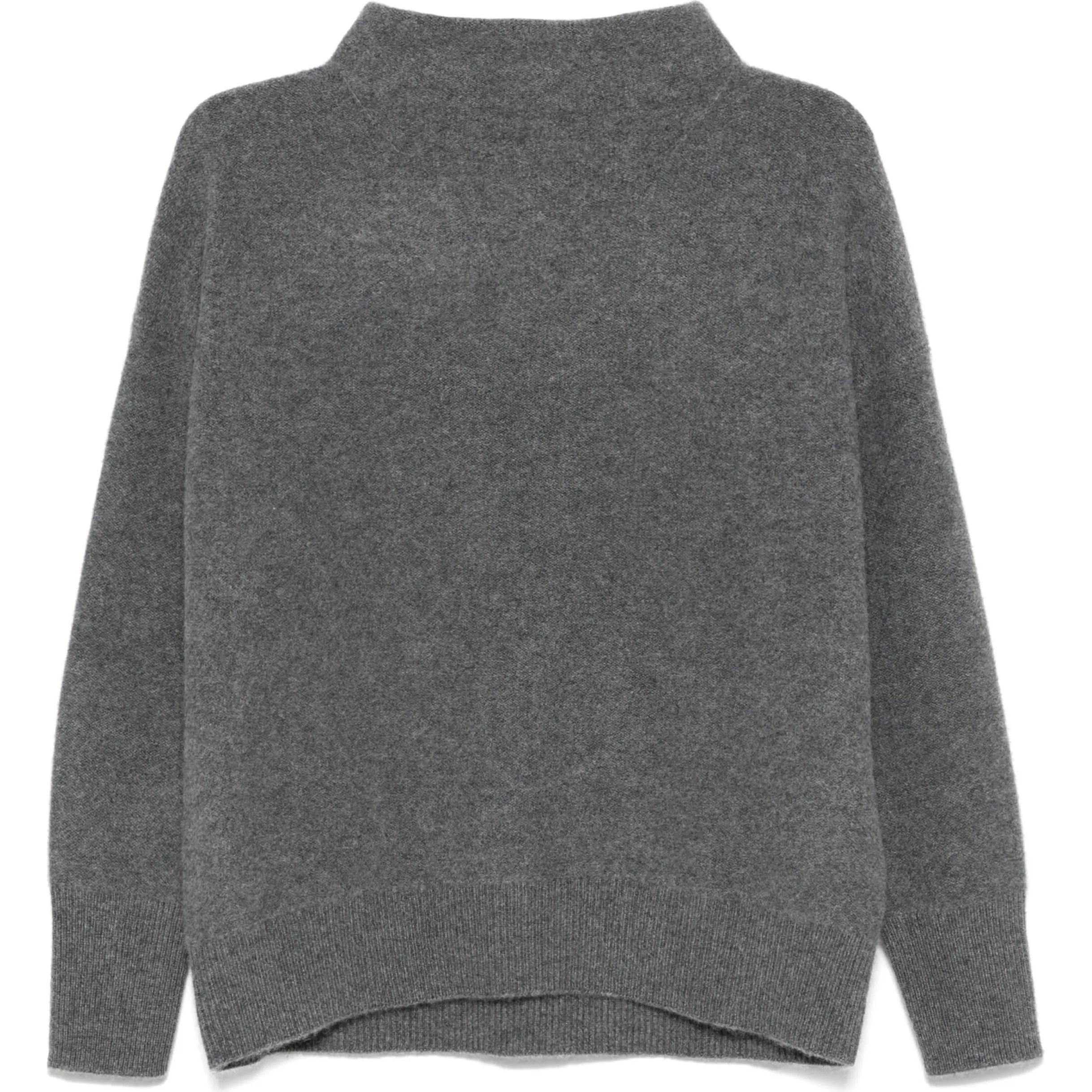 VINCE Megztinis moterims, Pilka, Boiled funnel nk pullover