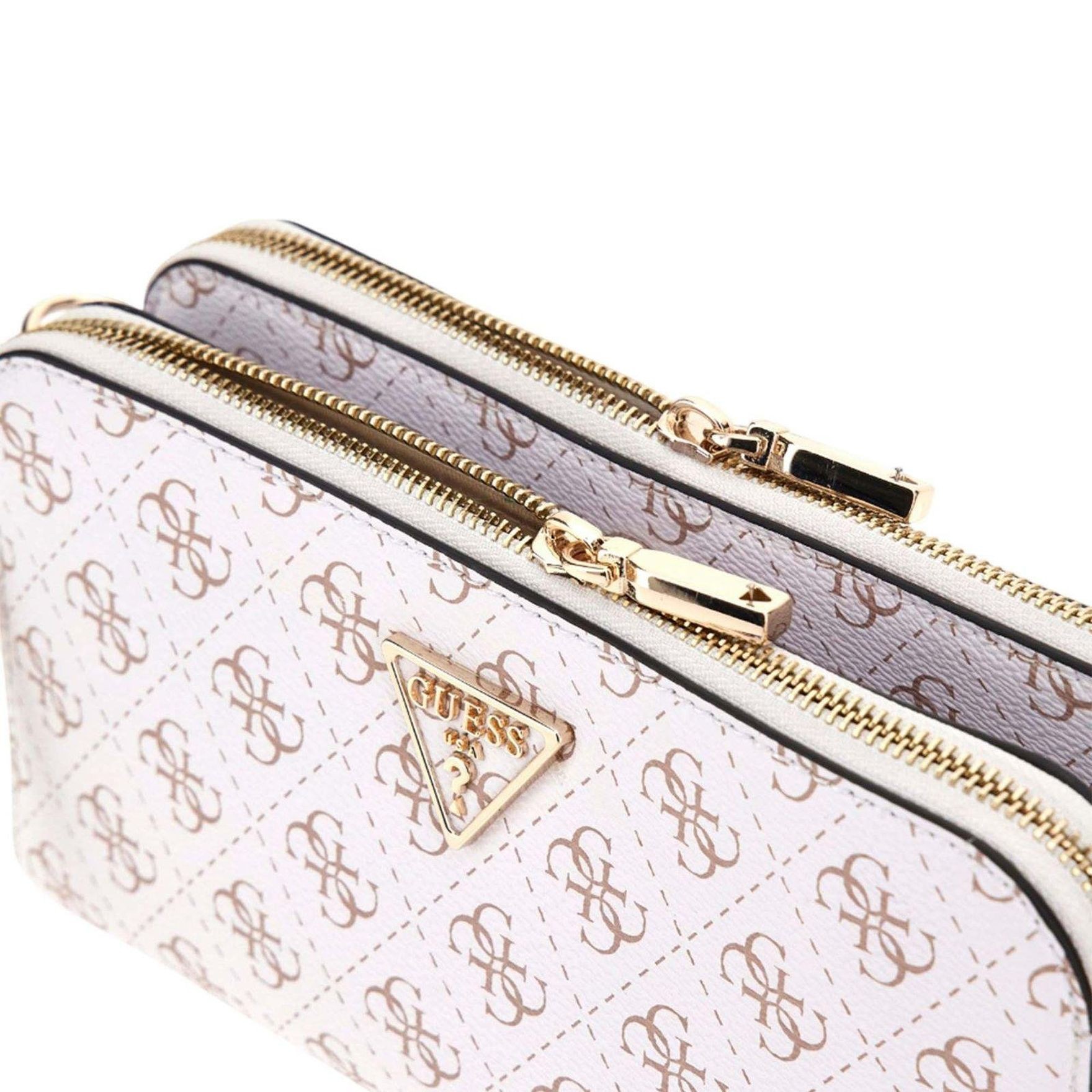 GUESS Rankinė per petį moterims, Balta, Eco erica crossbody 3