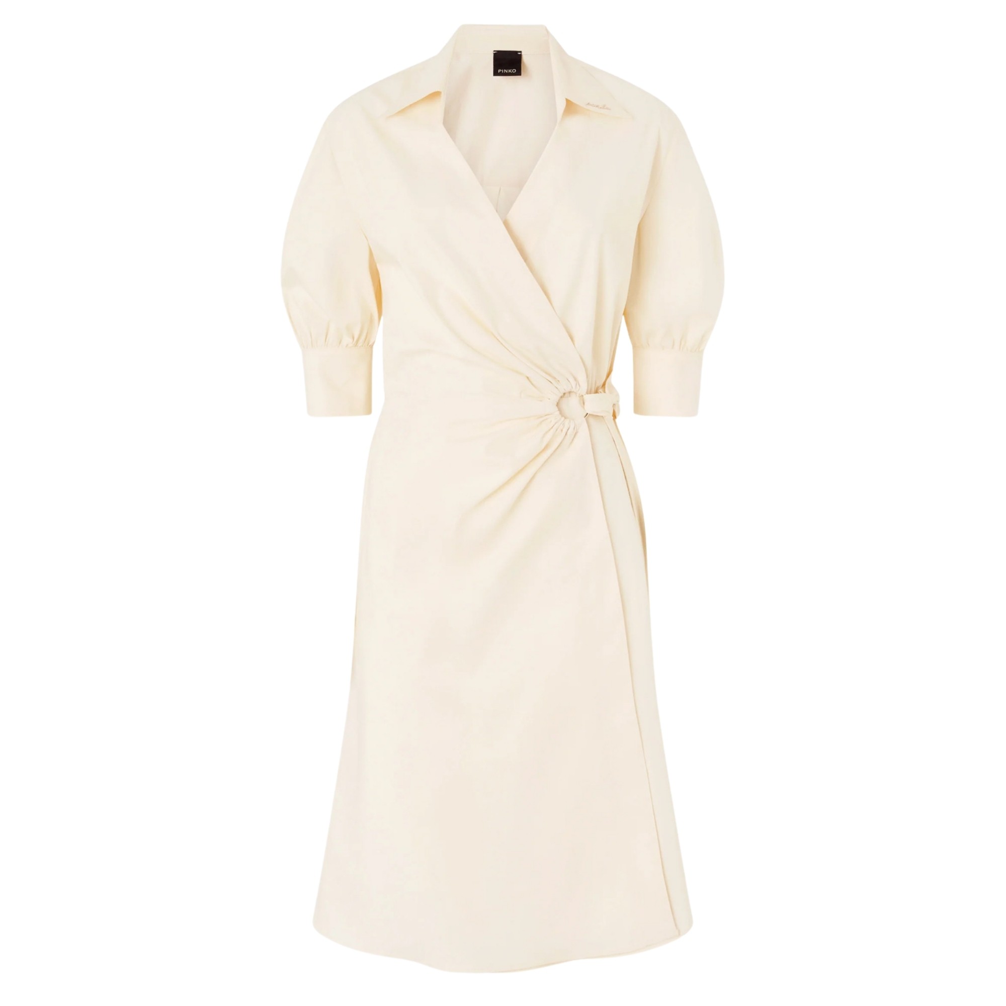 PINKO Midi suknelė moterims, Balta, Aline abito comfort popeline 1