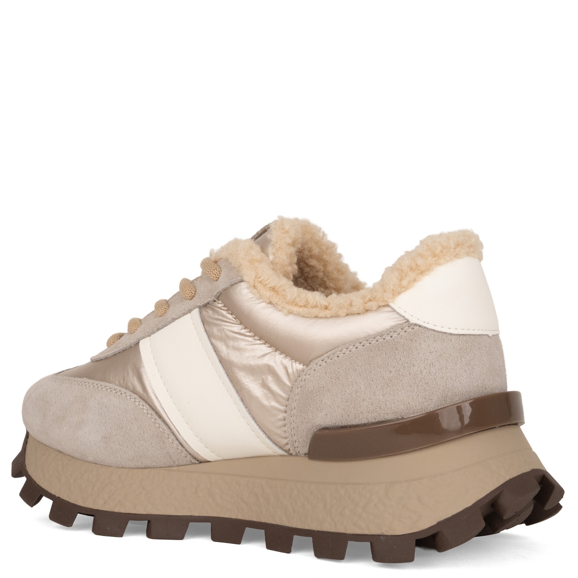 GRUNER SCHUHE Laisvalaikio bateliai moterims, Smėlio, Warm sneakers 3