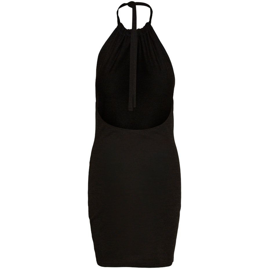 NOISY MAY Mini suknelė moterims, Juoda, NMZARAH S/L HALTERNEC 2