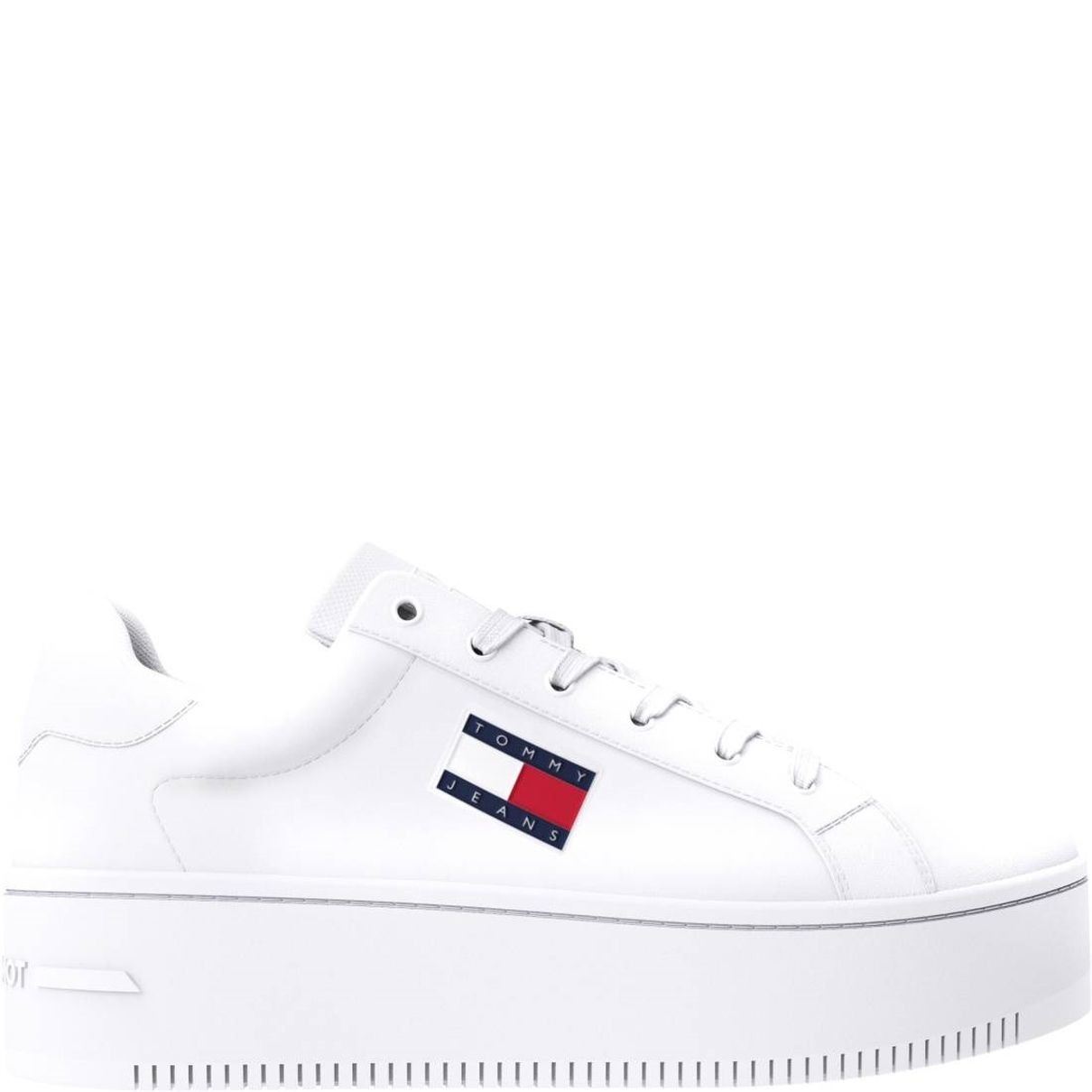 TOMMY JEANS Laisvalaikio bateliai moterims, Balta, Flatform leisure 2