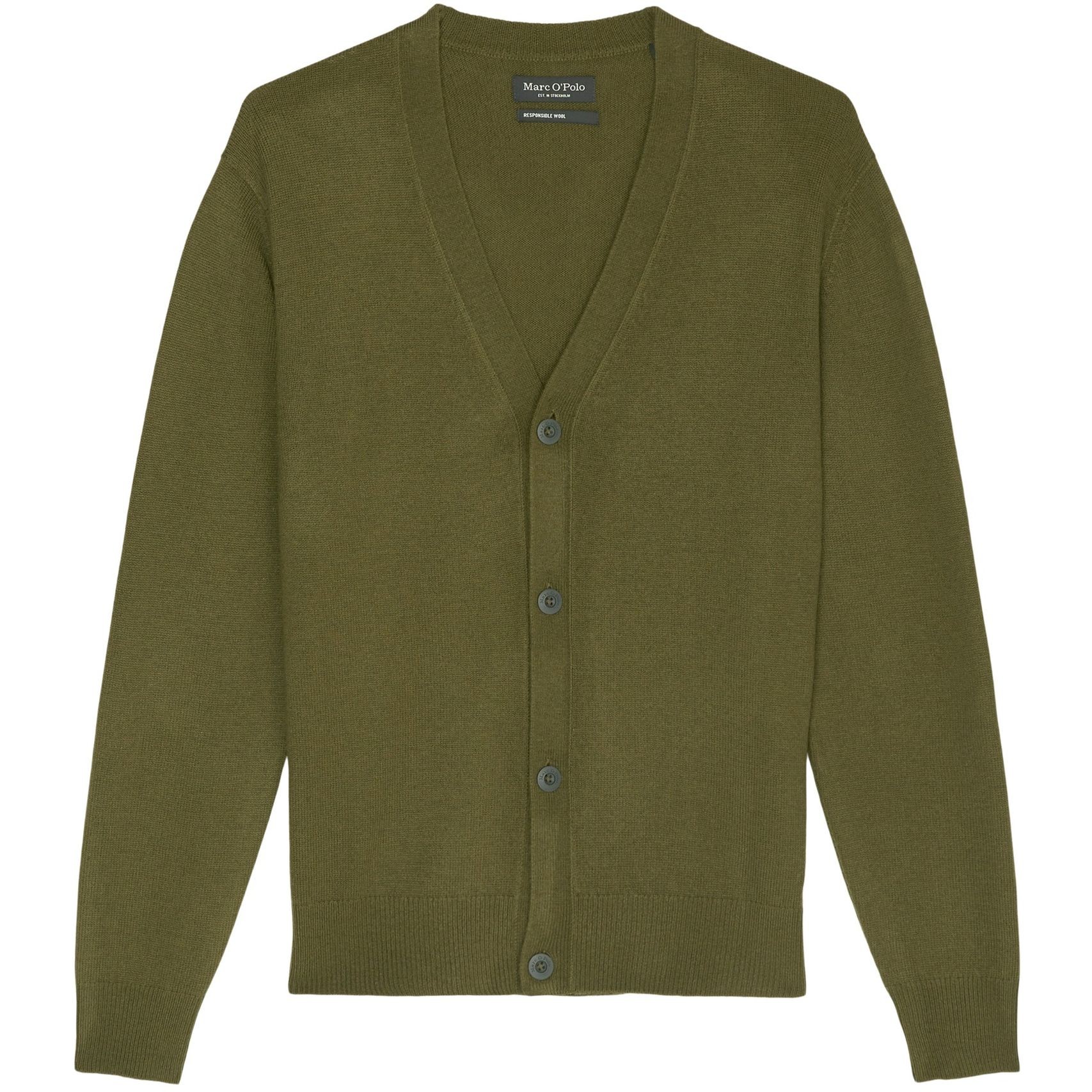 MARC O'POLO Kardiganas vyrams, Žalia 1