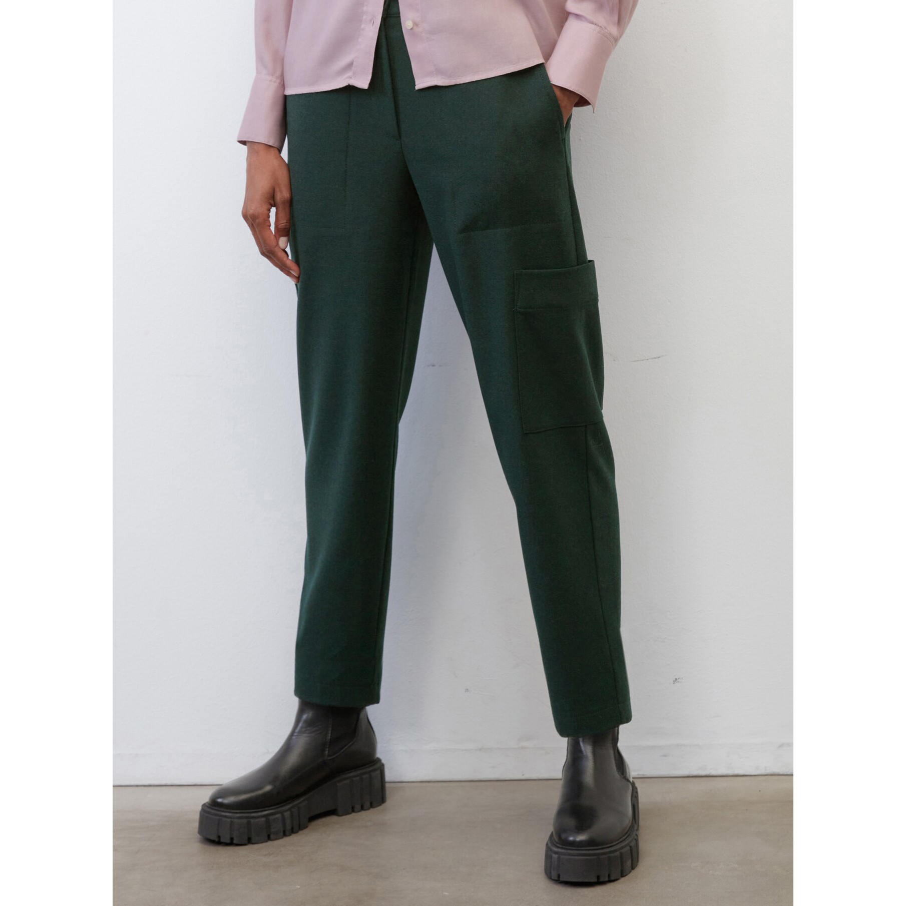 MARC O'POLO Kelnės moterims, Žalia, Pants 2