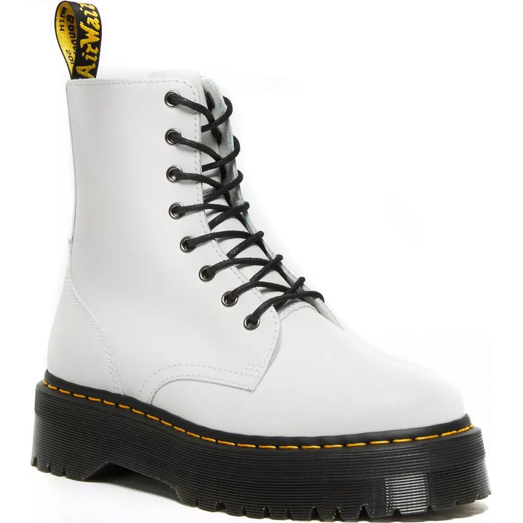 DR. MARTENS Aulinukai moterims, Balta, Jadon Polished Smooth Booties 1