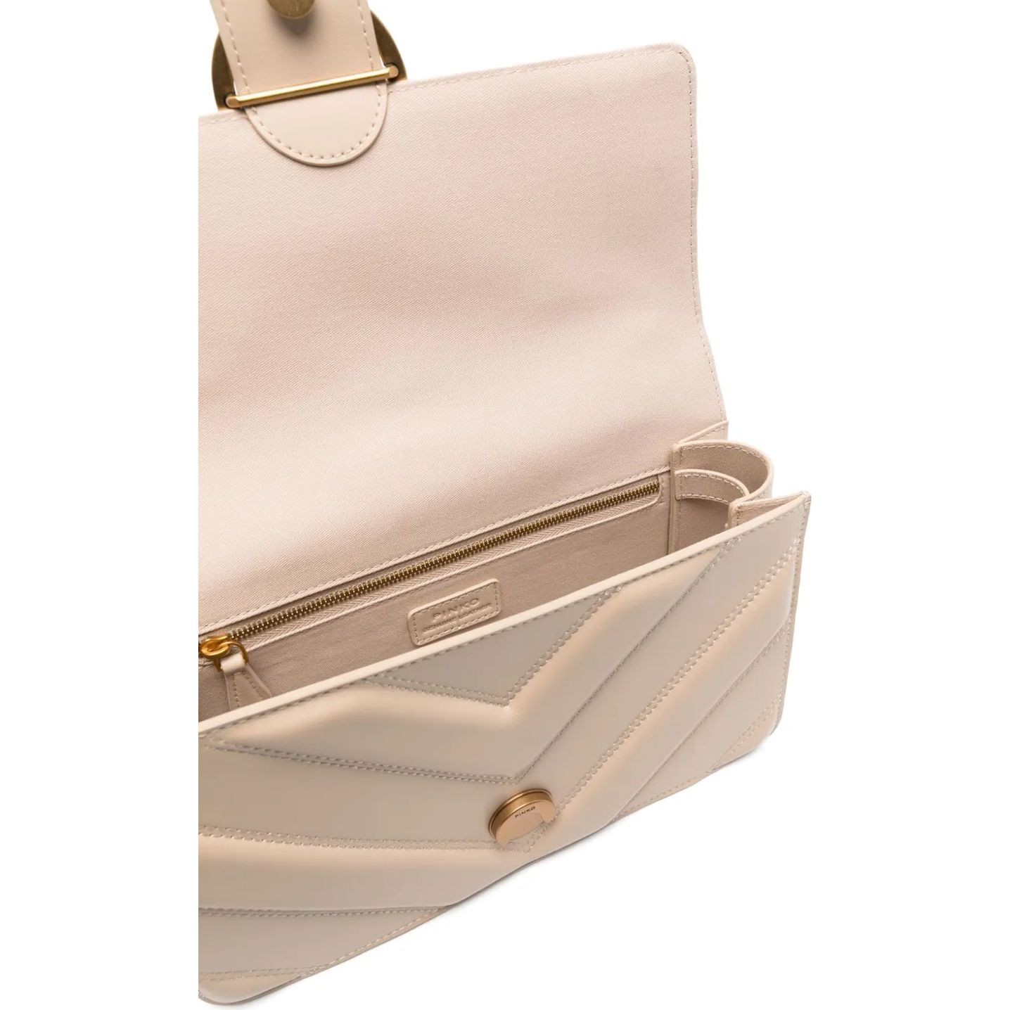 PINKO Rankinė per petį moterims, Smėlio, Love one shoulder bag 4