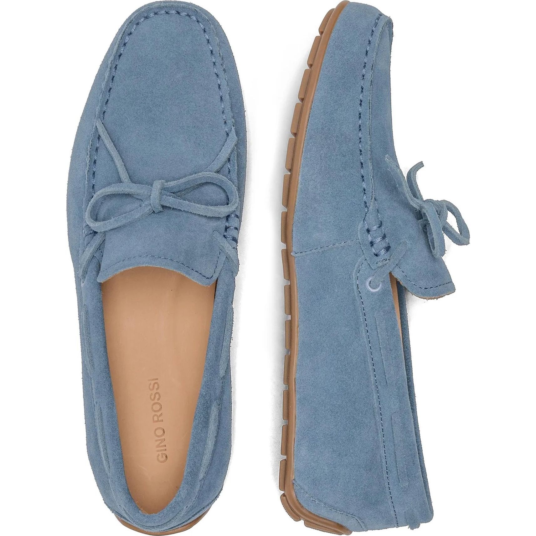 GINO ROSSI Bateliai - vyrams, Mėlyna, SHOES 3