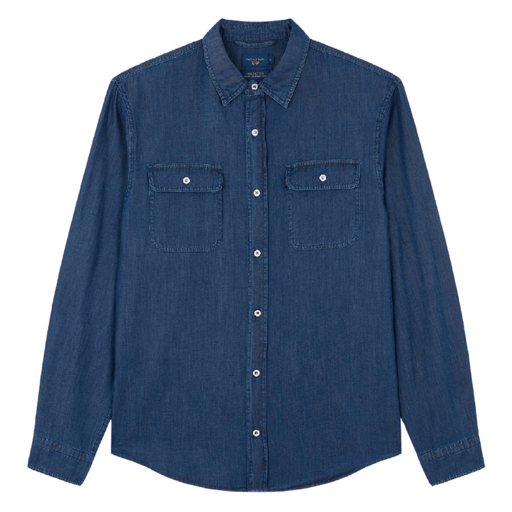 PAUL&SHARK Marškiniai ilgomis rankovėmis vyrams, Mėlyna, Shirts 1