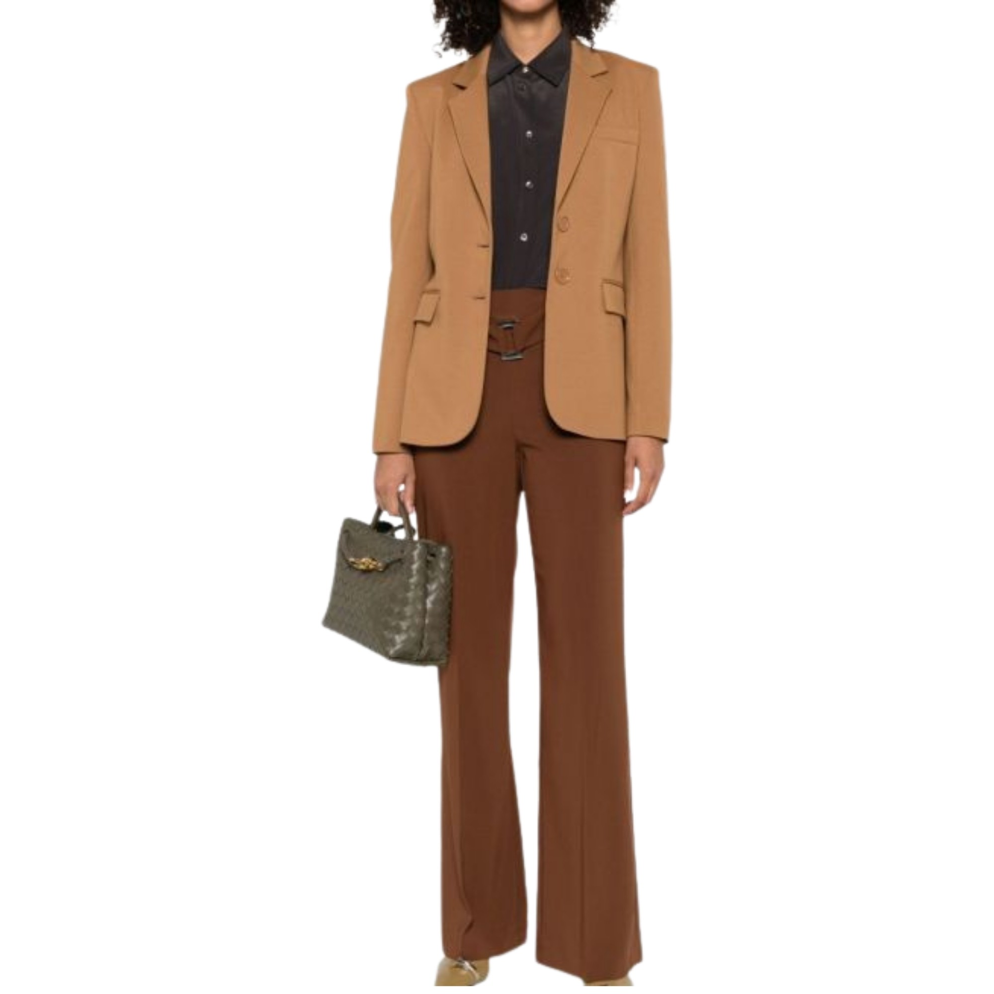 PINKO Švarkas moterims, Smėlio, Ruota jacket 3