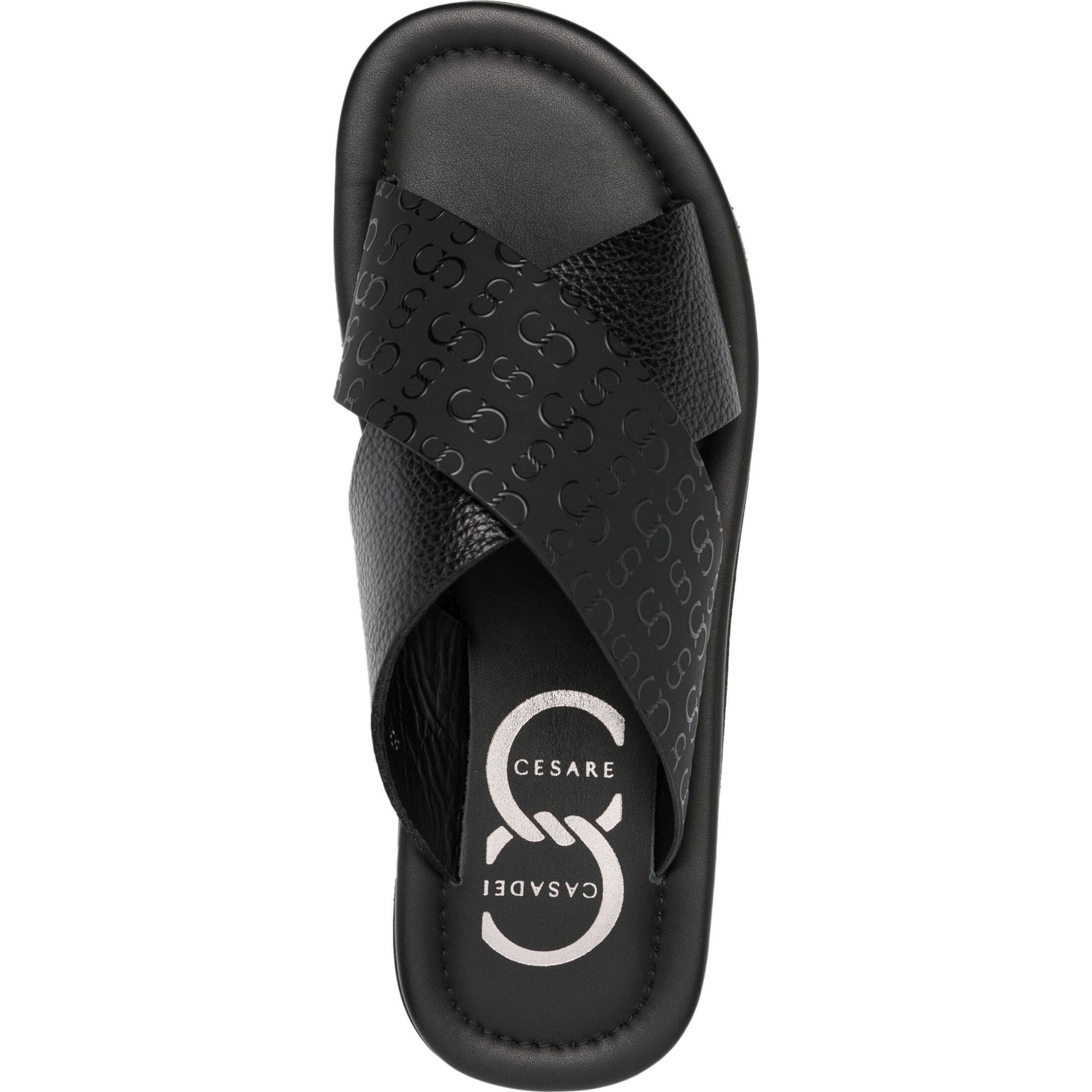 CESARE CASADEI Šlepetės vyrams, Juoda, Adria sandals 4