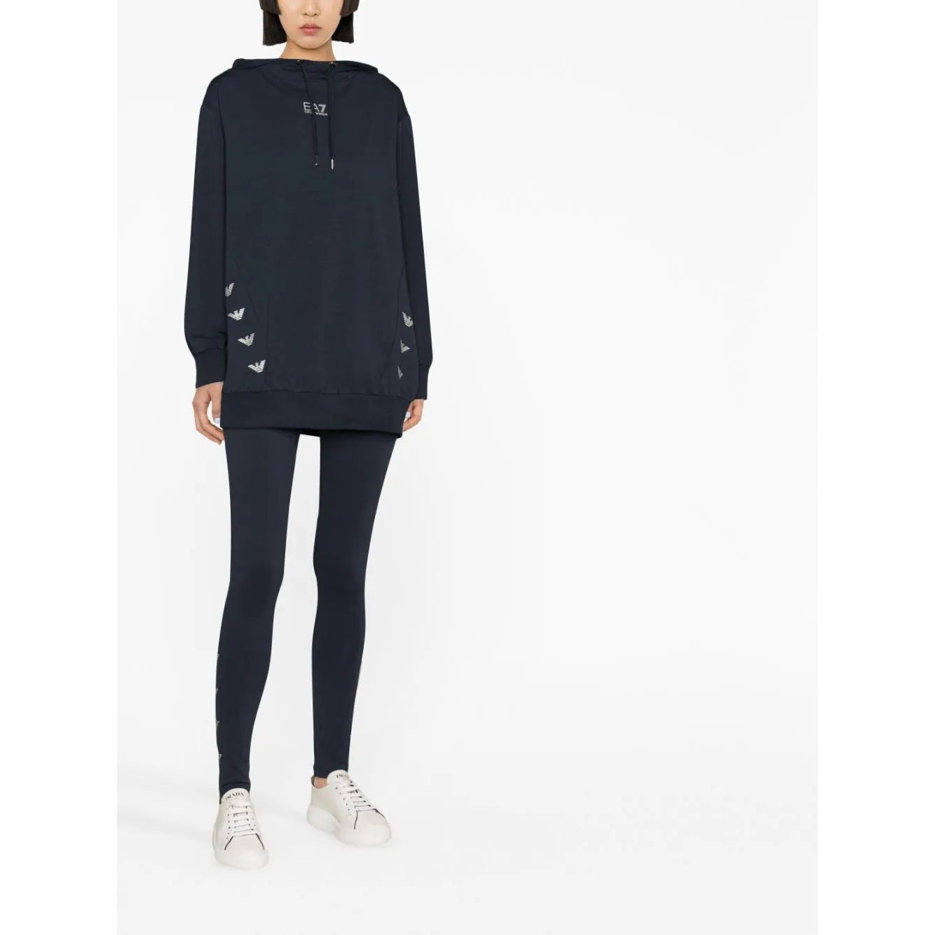 EA7 Tamprės moterims, Mėlyna, Leggings 2