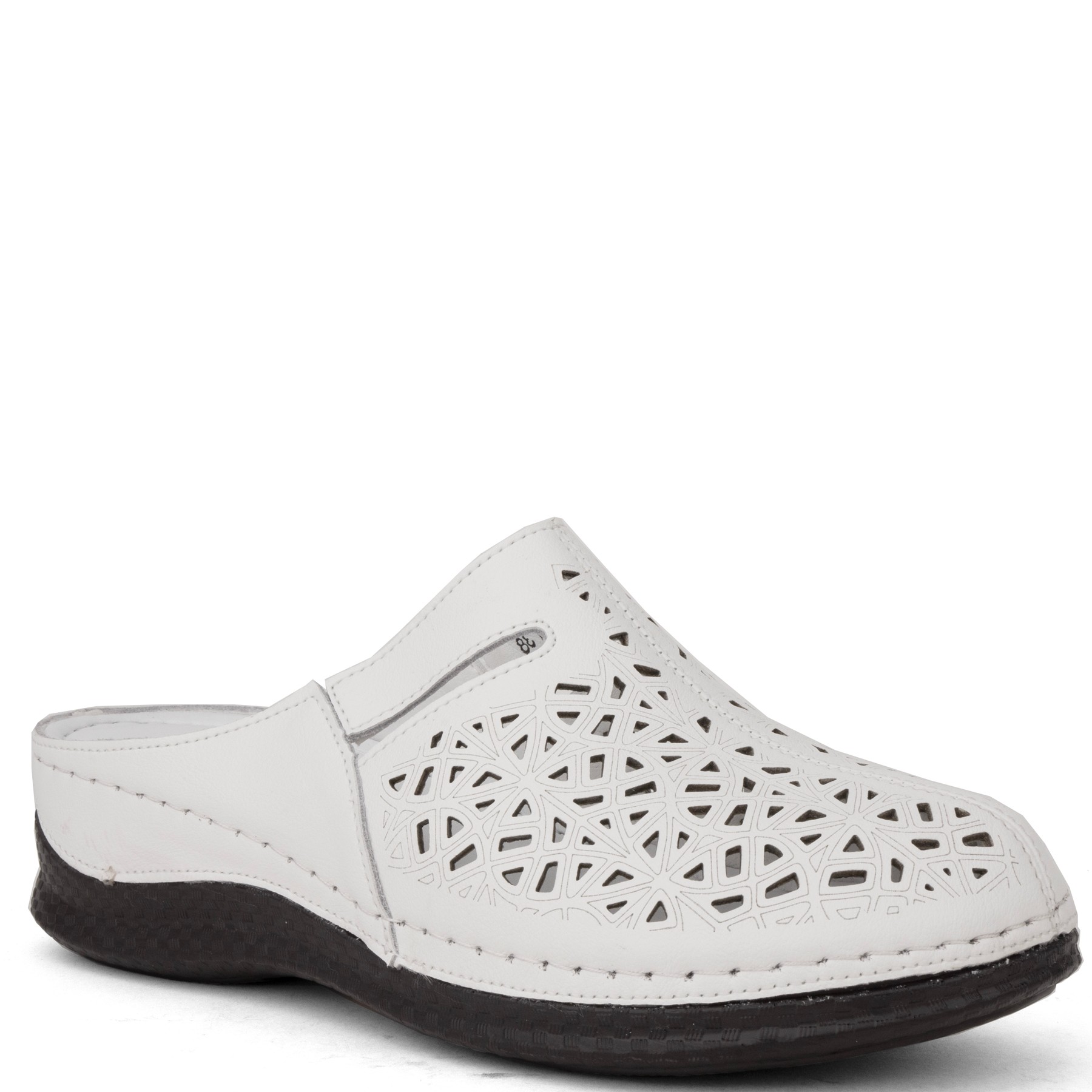 GRUNER SCHUHE Klumpės moterims, Balta, Mules 1