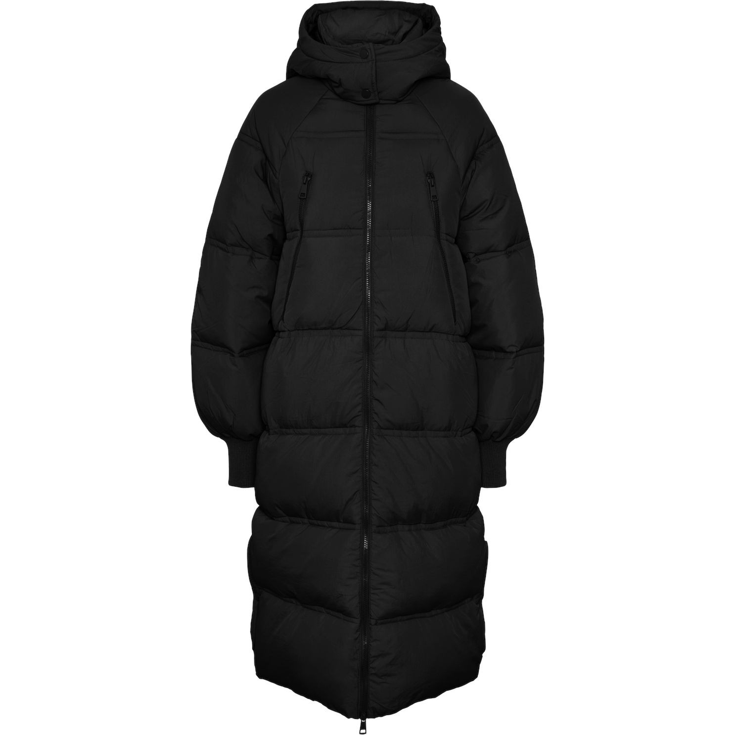 PIECES Paltas moterims, Juoda, PCJORDYNN LONG P 1